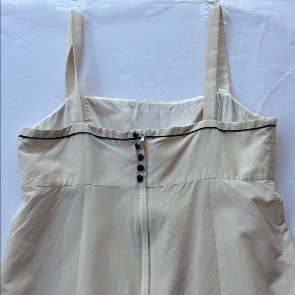 Lilly Pulitzer Vintage 90s White Label Silk Cotton Dress Lace Babydoll Y2K Cream - Picture 11 of 17